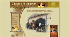 Desktop Screenshot of antik-wahlrab.de